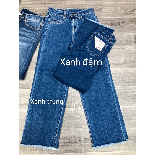 Quần Jeans YMI Form Suông Co Giãn - 3386 Số đo Eo-Mông-Dai chưa tinh độ co giản