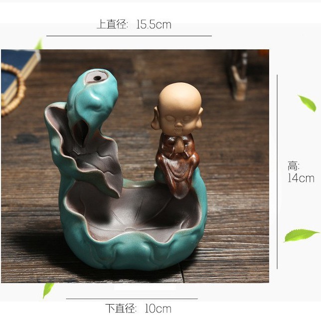 Thác khói trầm hương chú tiểu nhiều mẫu [tặng 15 nụ trầm]