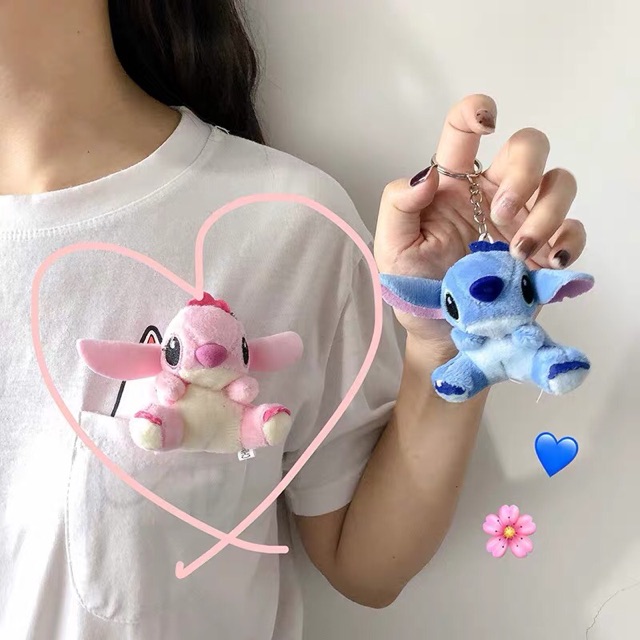 [RẺ VÔ ĐỊCH] Phụ kiện chuột Stitch cài áo túi vải, balo cực đẹp