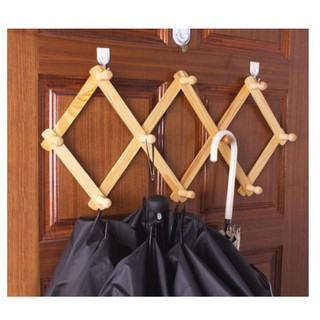 Móc xếp gỗ treo tường hình chéo trang trí nhà(tặng đinh treo)