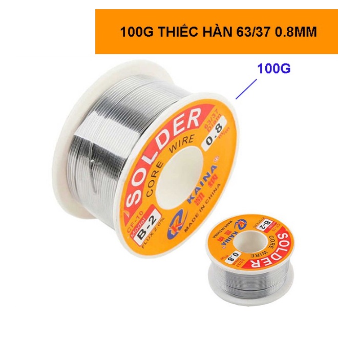 chì hàn , thiếc hàn mạch Solder 100g tỉ lệ 60/40 loại 1, thiếc hàn cuộn nhỏ 11g, kem hàn lỏng 20g, thiết hàn lỏng
