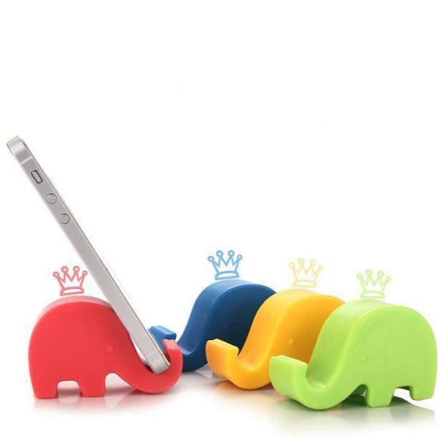 Bộ 3 giá để điện thoại hình voi giao màu ngẫu nhiên (GCV01)