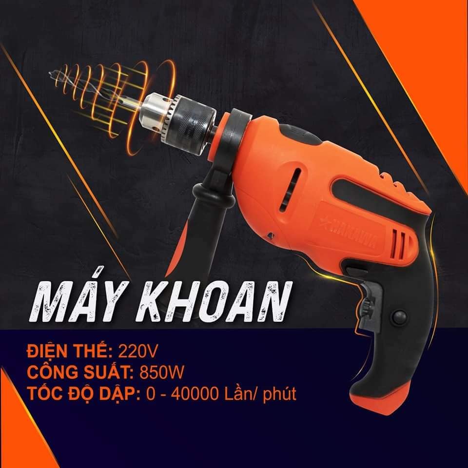 Bộ máy khoan gia đình (88 chi tiết ) HAKAWA - HK-850 - Sản phẩm chính hãng - Bảo Hành·2 năm