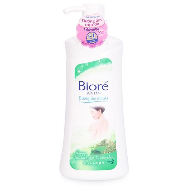 SỮA TẮM BIORE HƯƠNG TRÀ XANH MÁT 530g