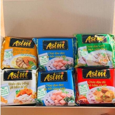 5 Gói Cháo Ăn Liền Gấu Đỏ Asim Ngũ Hành Đậu Đỏ/ Đậu Ván/Đậu Trắng/Đậu Xanh/Đậu Đen