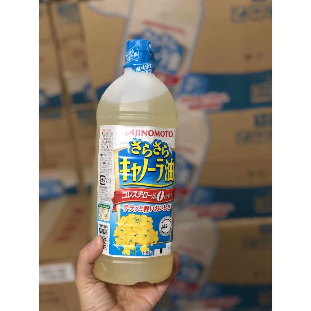 Dầu ăn hoa cải Ajinomoto nội địa Nhật chai 1L