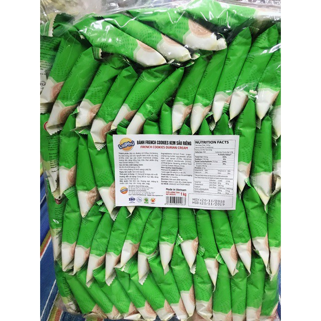 BÁNH FRENCH COOKIES KEM SẦU RIÊNG LAI PHÚ 1KG