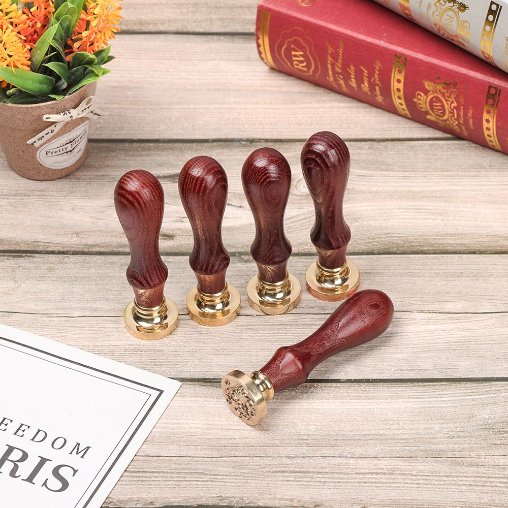 Con Dấu Sáp In Chữ Thank You Với Tay Cầm Bằng Đồng Cổ Điển