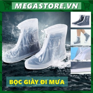 Bọc Giày Dép Đi Mưa - Áo Mưa Cho Giày Dép Tặng Kèm Gót Chống Đau Chân Megastore