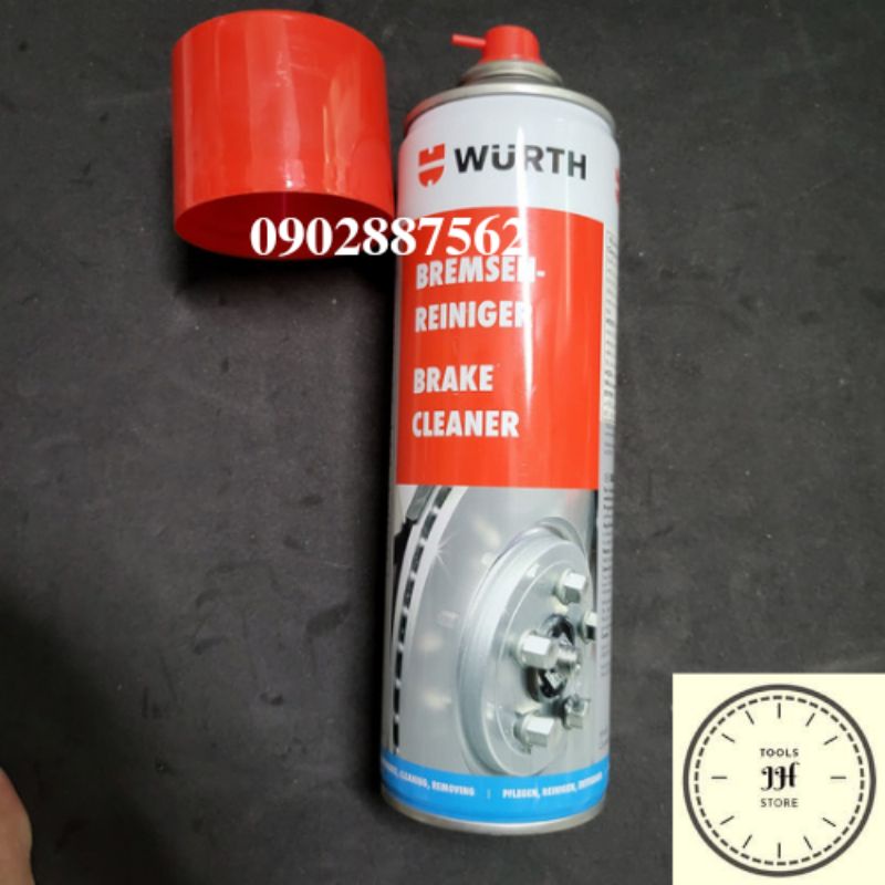 Tẩy rửa dầu mỡ thắng đĩa Wurth Brake Cleaner 500ml