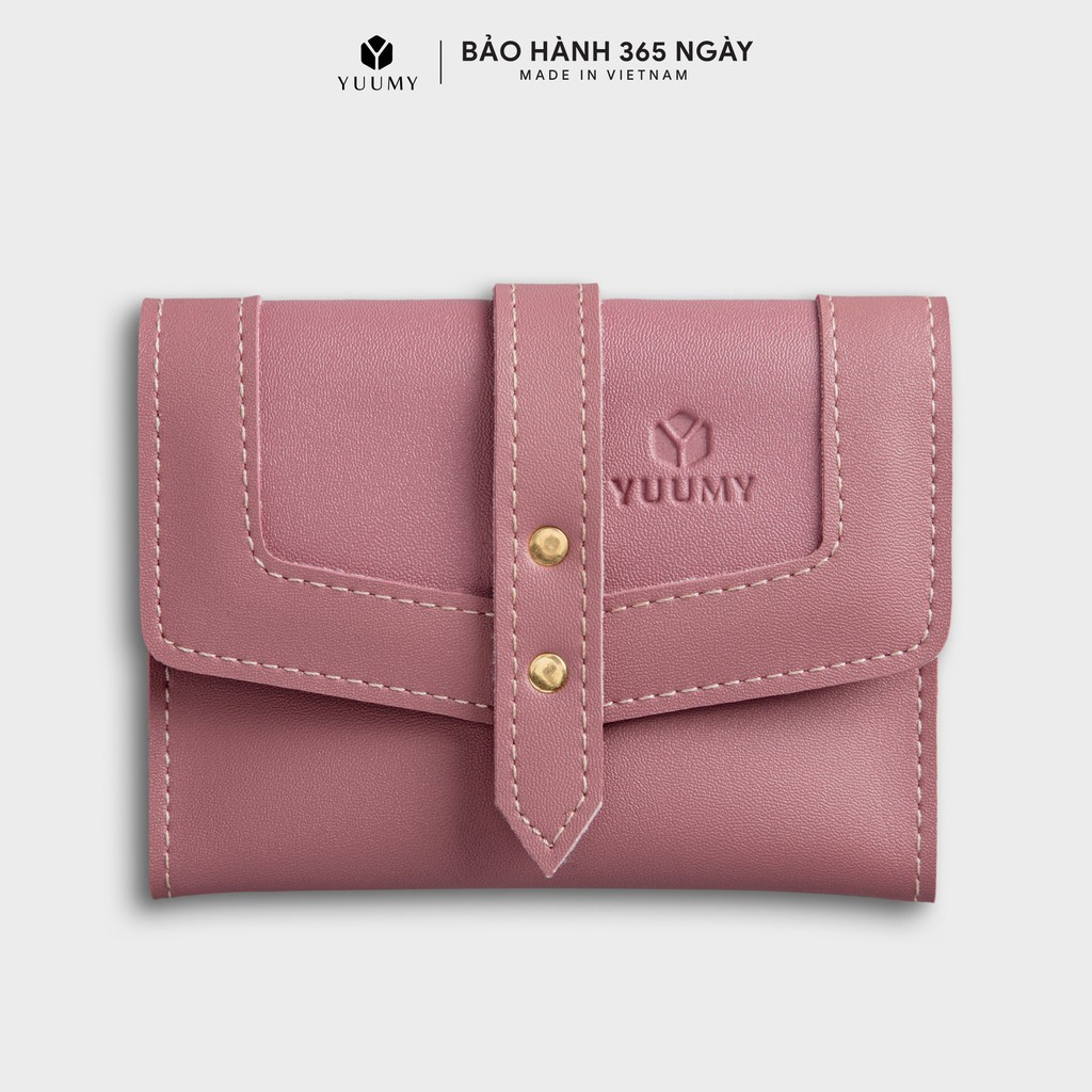 [Mã FAMALLT5 giảm 15% đơn 150k] Ví da nữ mini nhỏ gọn đựng tiền đựng thẻ YUUMY YV29 nhiều màu