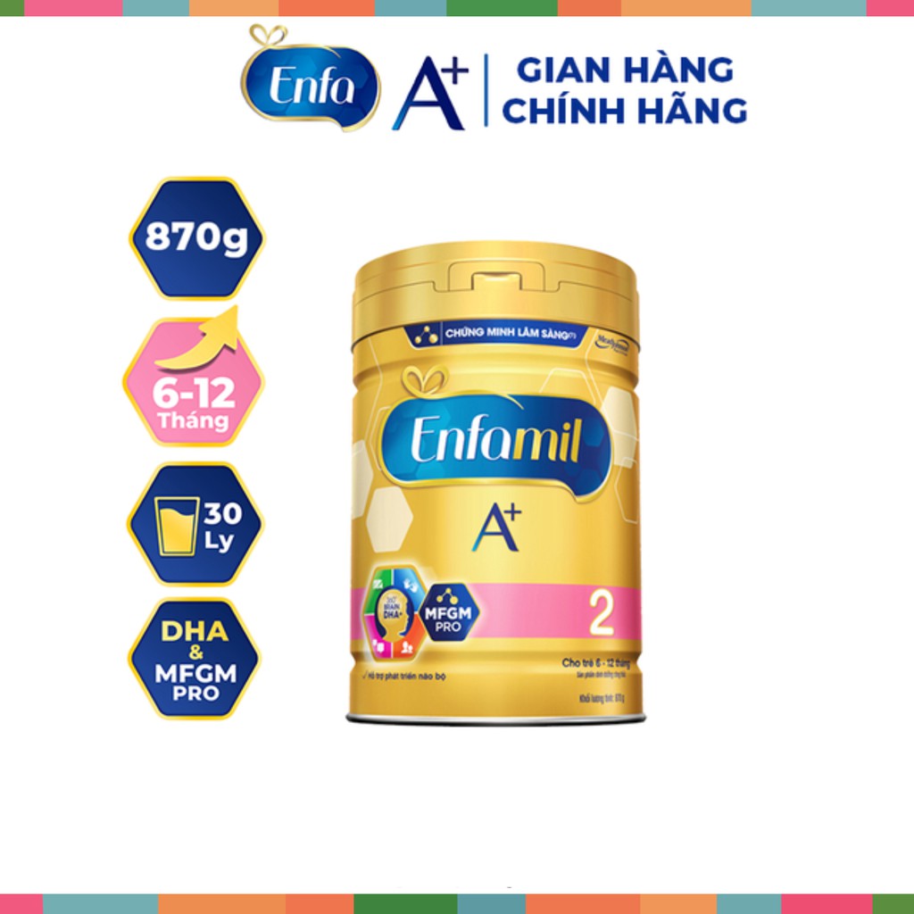 Suata24h-Sữa bột Enfamil A+ 2 870g