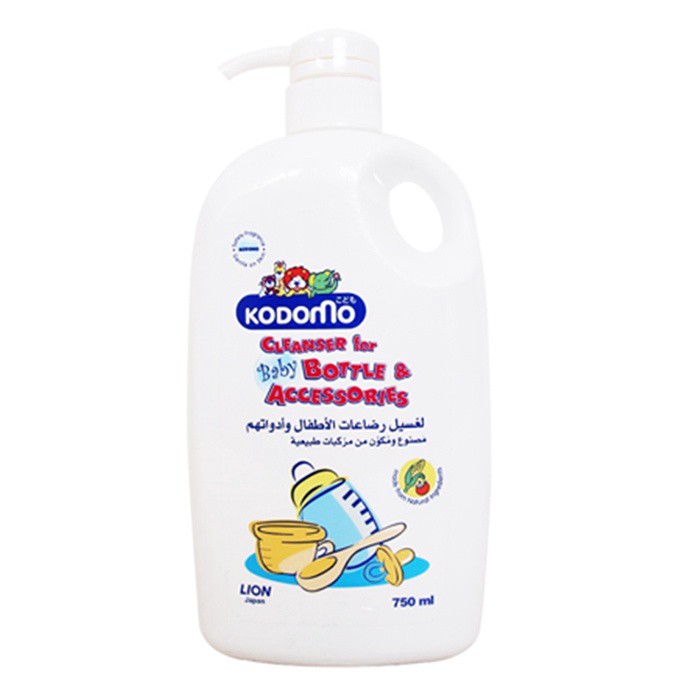 Nước rửa bình sữa Kodomo Cleanser rửa bình sữa núm ngậm đồ chơi của bé, hàng nội địa Thái Lan-Bịch 700ml/Chai 750ml