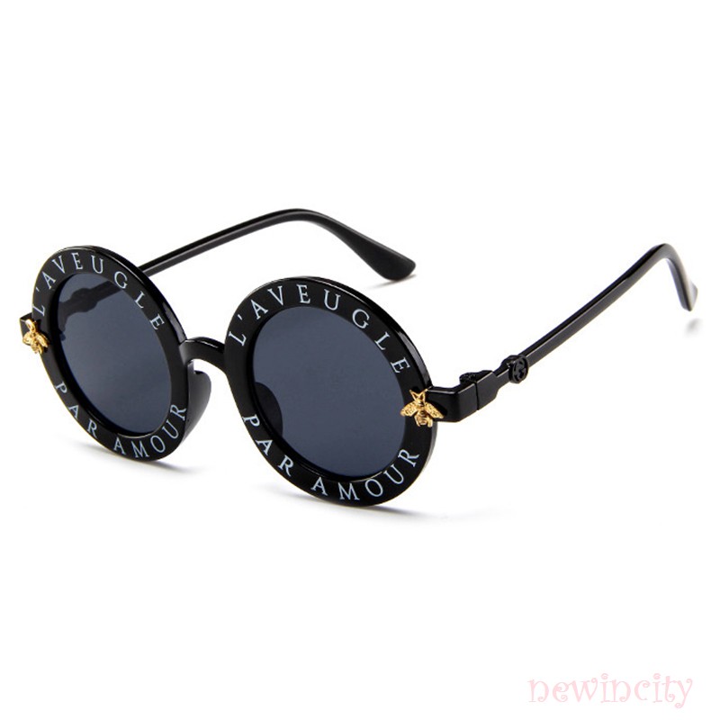 Kính mát gọng tròn thời trang mùa hè dành cho bé trai và bé gái