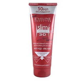 Kem tan mỡ eveline slim extreme 3D (màu đỏ), Kem tan mỡ chính hãng - Mộc Miên Shop