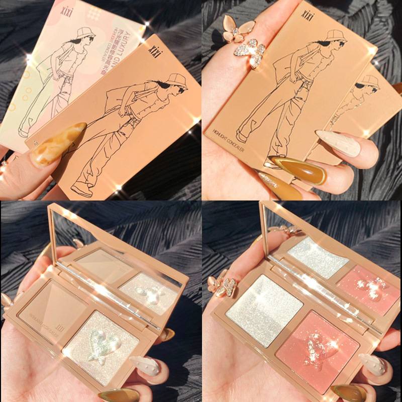 XIXI (Hàng Mới Về) Bảng Phấn Mắt / Má Hồng / Bắt Sáng Ánh Ngọc Trai Lấp Lánh Đa Năng | BigBuy360 - bigbuy360.vn