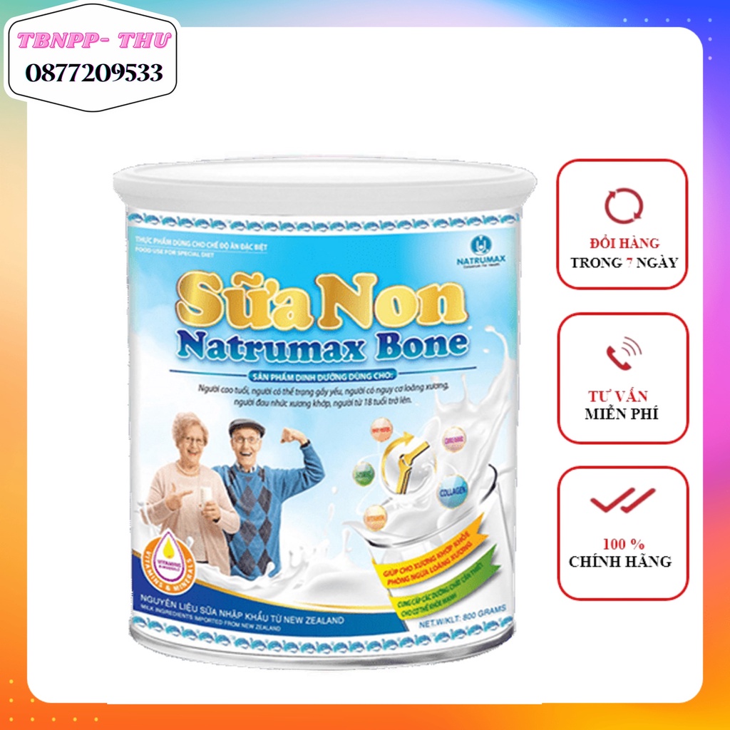 SỮA NON NATRUMAX BONE HỖ TRỢ ĐIỀU TRỊ BỆNH XƯƠNG KHỚP CHO NGƯỜI GIÀ