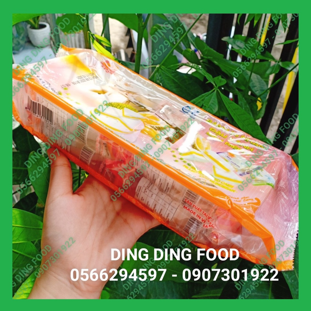 Bánh In Đậu Xanh Sầu Riêng 400g [4 BÁNH] Tân Huê Viên| Bánh In Nhân Dứa| Bánh In Sóc Trăng| Ăn Chay - DING DING FOOD