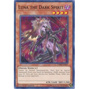 Thẻ bài Yugioh - TCG - Luna the Dark Spirit / CHIM-EN027'