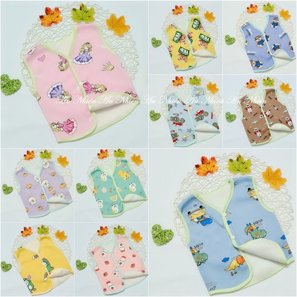 HÀNG LOẠI 1 - Áo gile nỉ lông chất cực đẹp cho bé trai bé gái từ 3-14kg