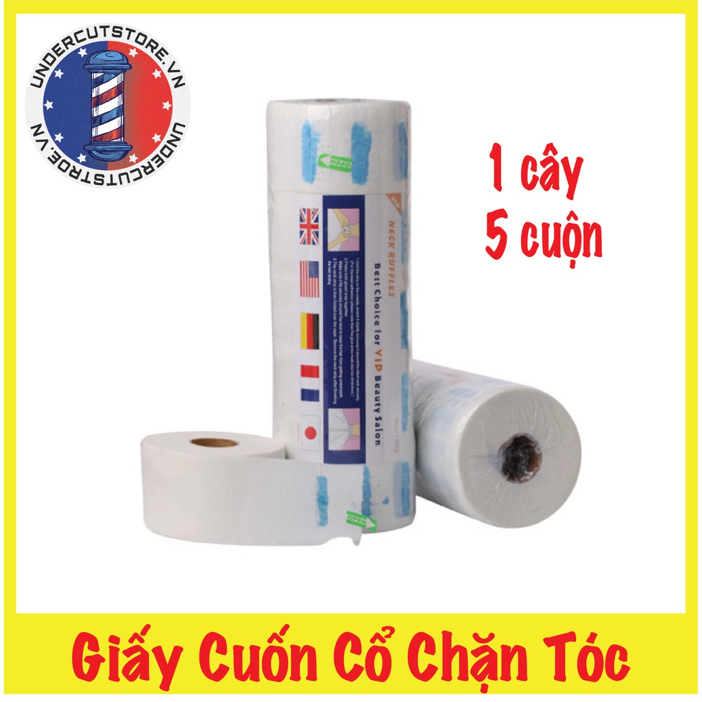 Giấy Quấn Cổ Chặn Tóc ( 1 Cây 5 Cuộn )