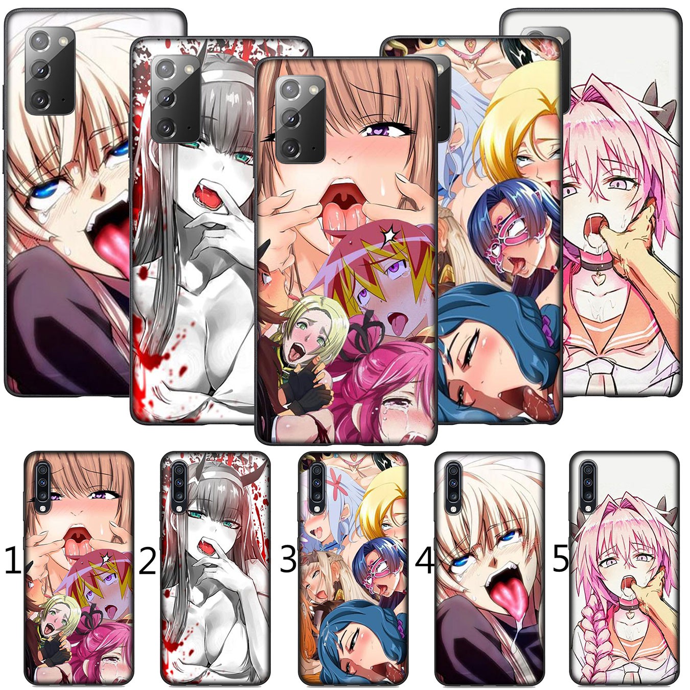 Samsung Galaxy S9 S10 S20 FE Ultra Plus Lite S20+ S9+ S10+ S20Plus Casing Soft Silicone Phone Case Darling in the Franxx Ahegao Girl Cover