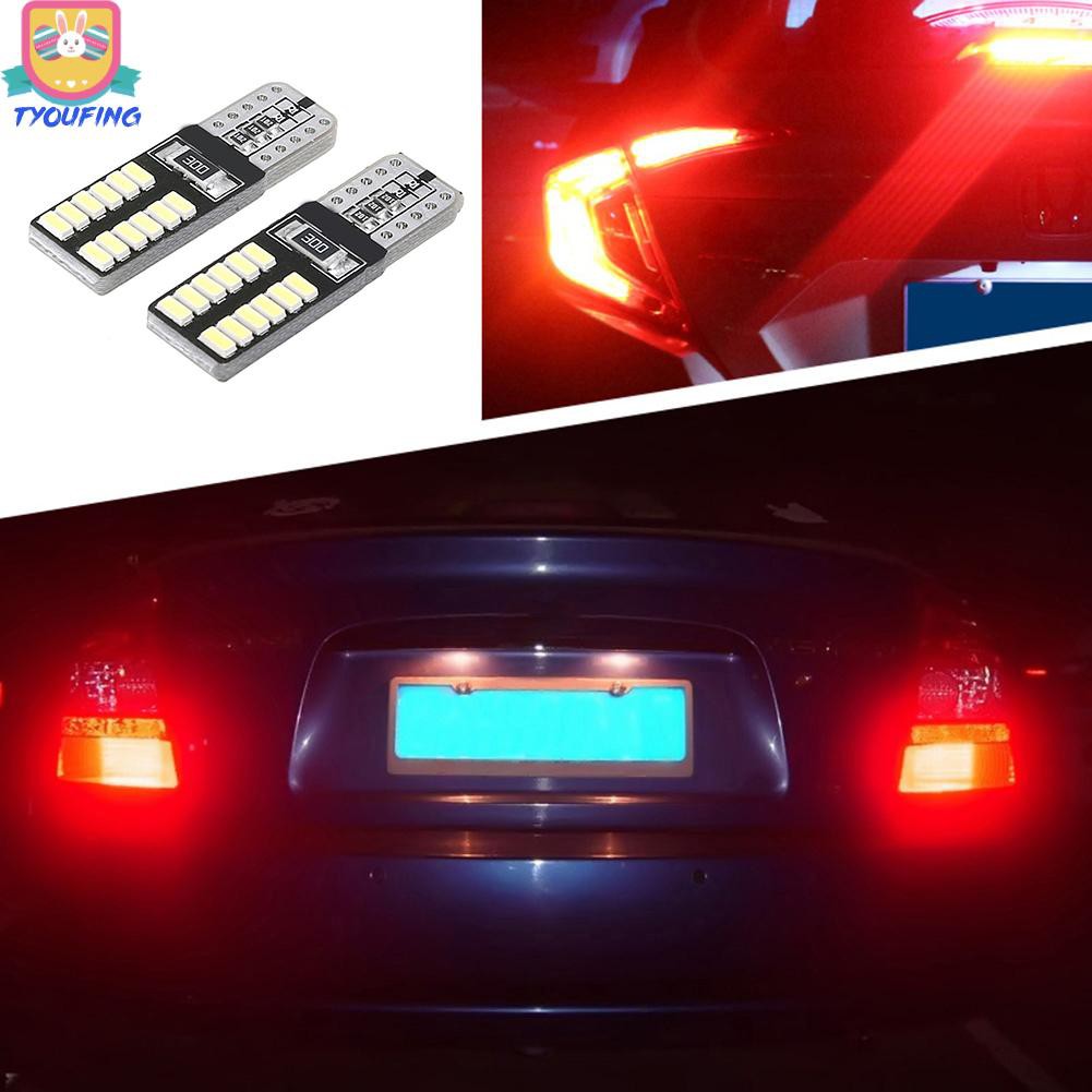 Set 2 Đèn Led T10 Smd3014 24 Bóng 6000k 12v Dc Chuyên Dụng Cho Xe Hơi