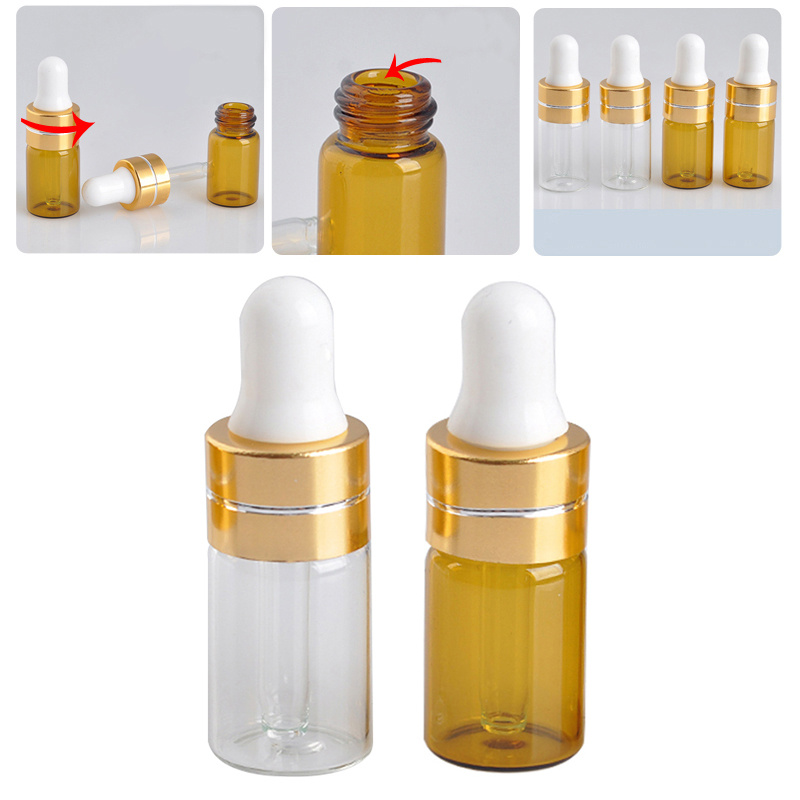 (Hàng Mới Về) Lọ Thủy Tinh Rỗng 3ml Dùng Chiết Nước Hoa Mang Theo Du Lịch