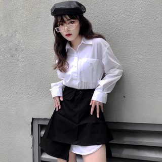 set chân váy, sơ mi cực ngầu #thờitrangnữ #hottrend