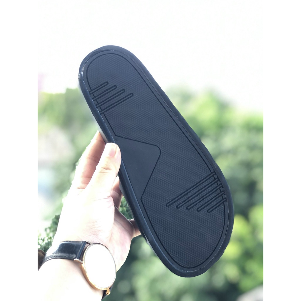 Dép unisex 𝐌𝐋𝐁 𝗡𝗬 ❤️FREESHIP + Hộp❤️ dép mlb ny bóng chày quai ngang thể thao nam nữ pvc chữ nổi hottrent, chất xịn