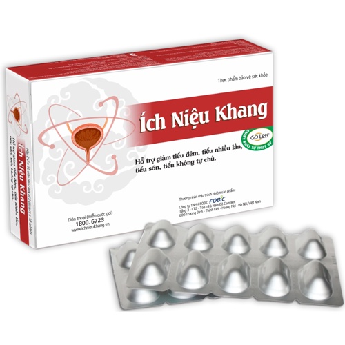 ICH NIỆU KHANG Hộp vỉ 20 viên- Chính hãng giảm tiểu đêm