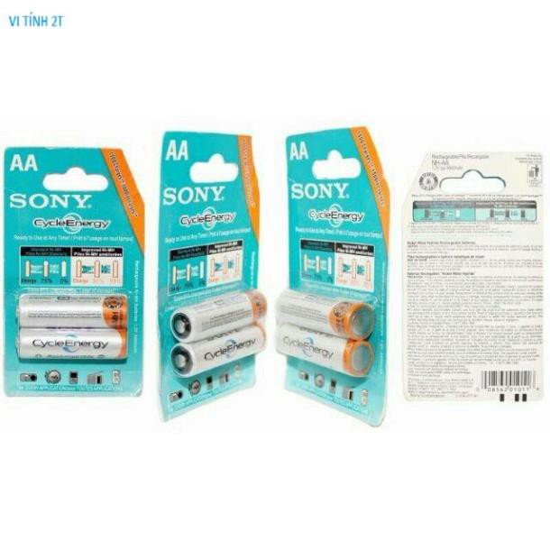 Pin Sạc Aa/ Aaa Sony Dung Lượng 4600Mah Vỉ 2 Viên