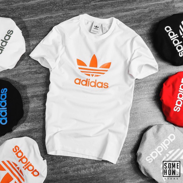 ÁO THUN NGẮN TAY KHÔNG CỔ BASIC NAM NỮ UNISEX CAO CẤP IN HÌNH ADI.DAS của KADINO, ÁO PHÔNG NGẮN TAY KHÔNG CỔ IN ADIDAS