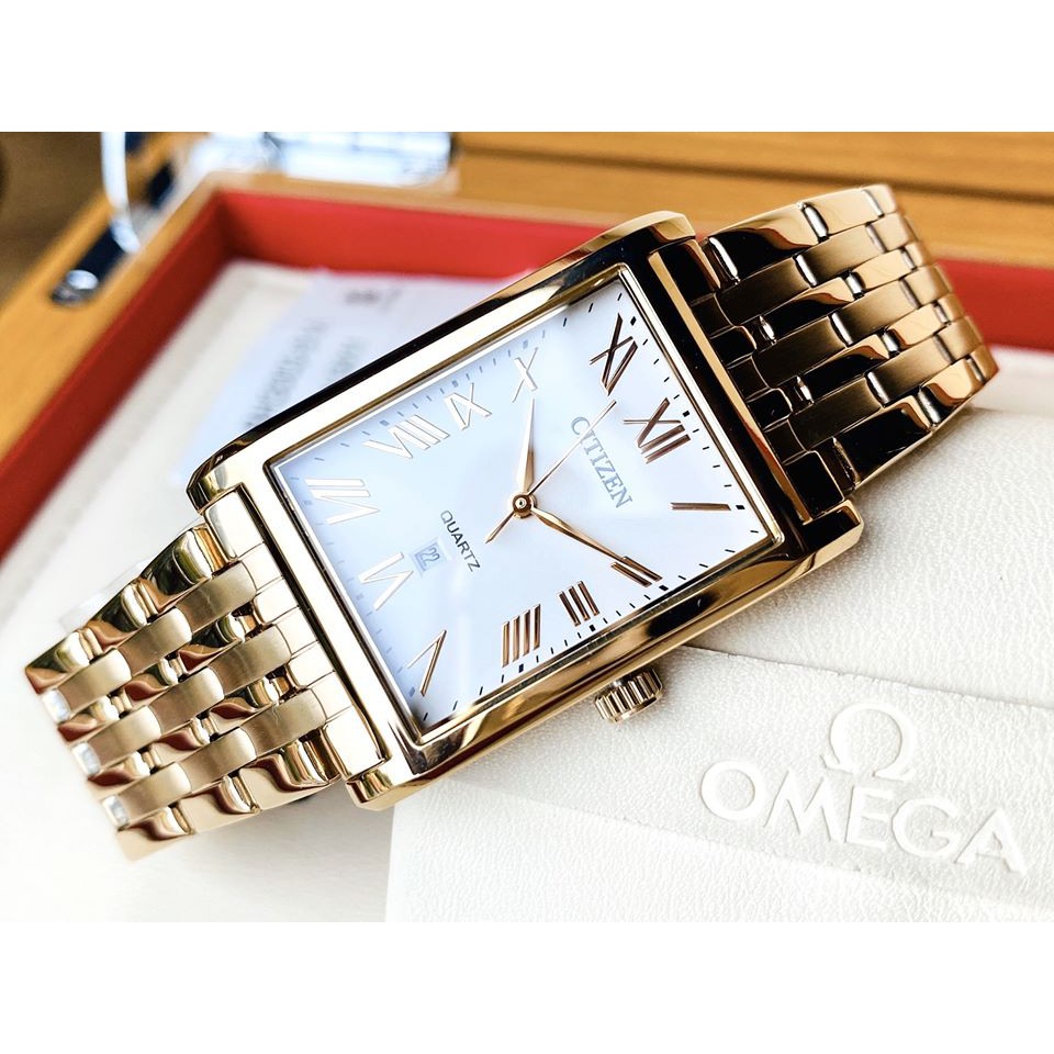 Đồng hồ quartz Nam-Nữ Citizen BH3003-51A mặt vuông dây kim loại