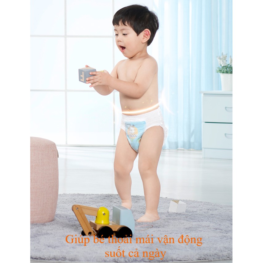 Thùng bỉm Bobdog Dứa dán/quần S72/M66/L60- M72/L66/XL60/XXL54 miếng