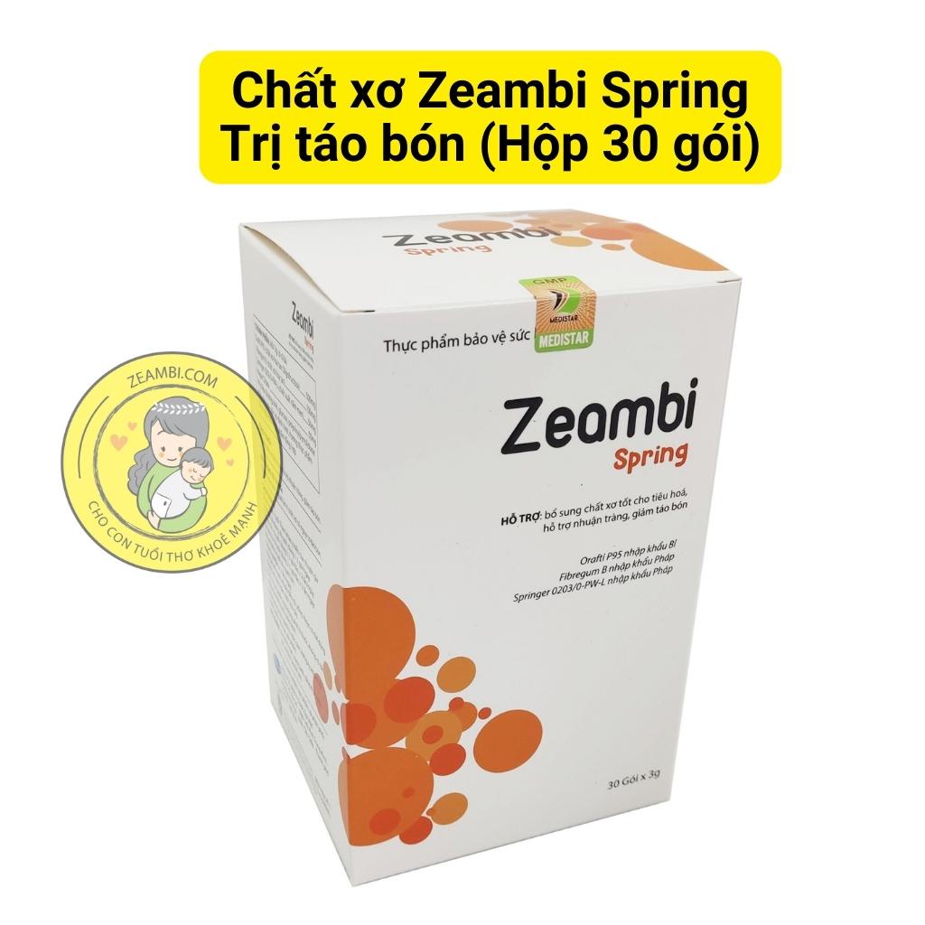 Zeambi Spring bổ sung chất xơ cho bé hết táo bón (Hộp 30 gói)