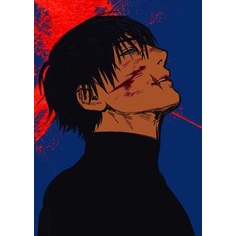 Bộ Tranh Đính Đá 5d Tự Làm Hình Jujutsu Kaisen 30x40cm