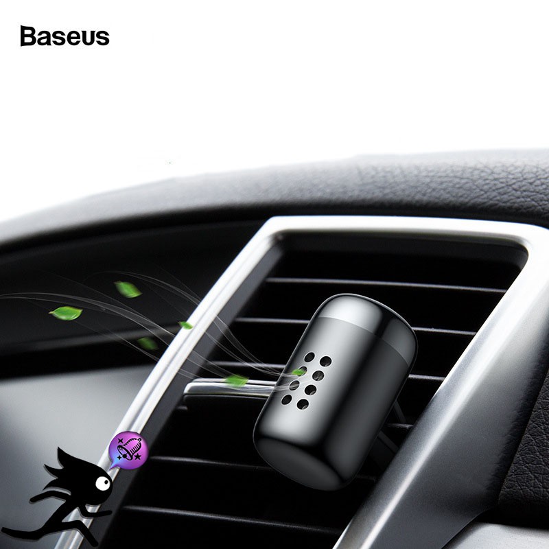 Nước Hoa ô tô cao cấp Baseus kẹp cửa gió điều hòa - làm sạch không khí, mùi hương dịu nhẹ, dễ chịu.