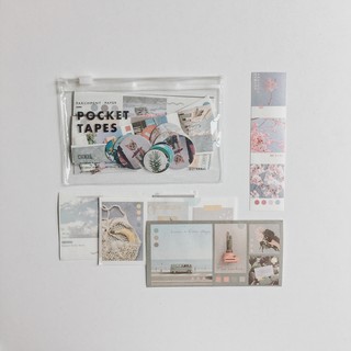 Set 40 Miếng Dán Sticker Đi Kèm Túi Zip - Series Pocket Tape