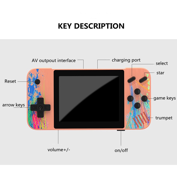 Máy Chơi Game Cầm Tay G3 Màn Hình 3.5 "Fc 800 Trong 1 Phong Cách Retro