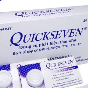 Que thử thai Quickseven.Phát hiện nhanh chính xác.Hôp 01 que.anthaomoc