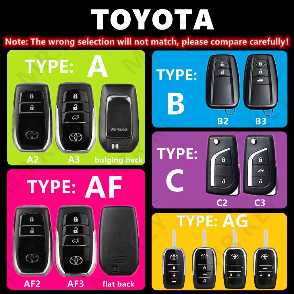 TOYOTA Ốp Bảo Vệ Chìa Khóa Xe Hơi Bằng Tpu Thiết Kế Sang Trọng Cho Fro Vios Yaris Camry RAV4 GEN4