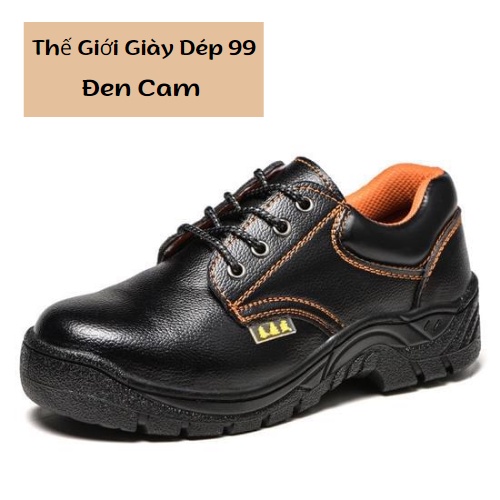 giày bảo hộ lao động nam Safety boot cổ thấp mũi sắt chống đinh, chống va đập dành cho thợ hàn điện đi làm, đi chơi