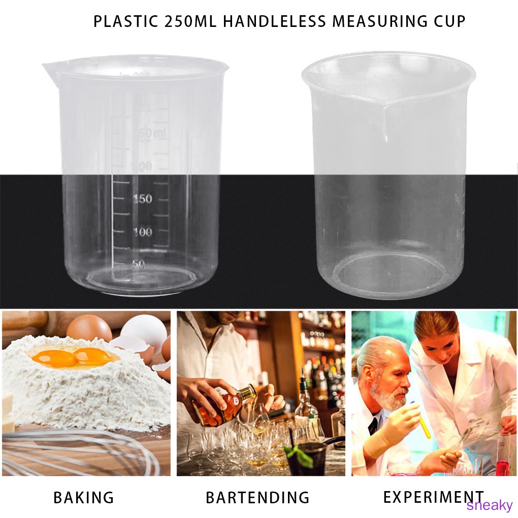 Bình đo lường 250ml bằng nhựa tiện dụng cho nhà bếp / trường học chất lượng cao