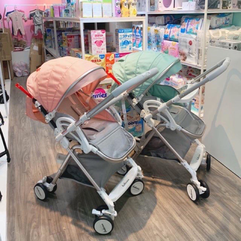 HCM  [CHÍNH HÃNG] Xe đẩy Belecoo A8 2 chiều 3 tư thế, xe đẩy em bé