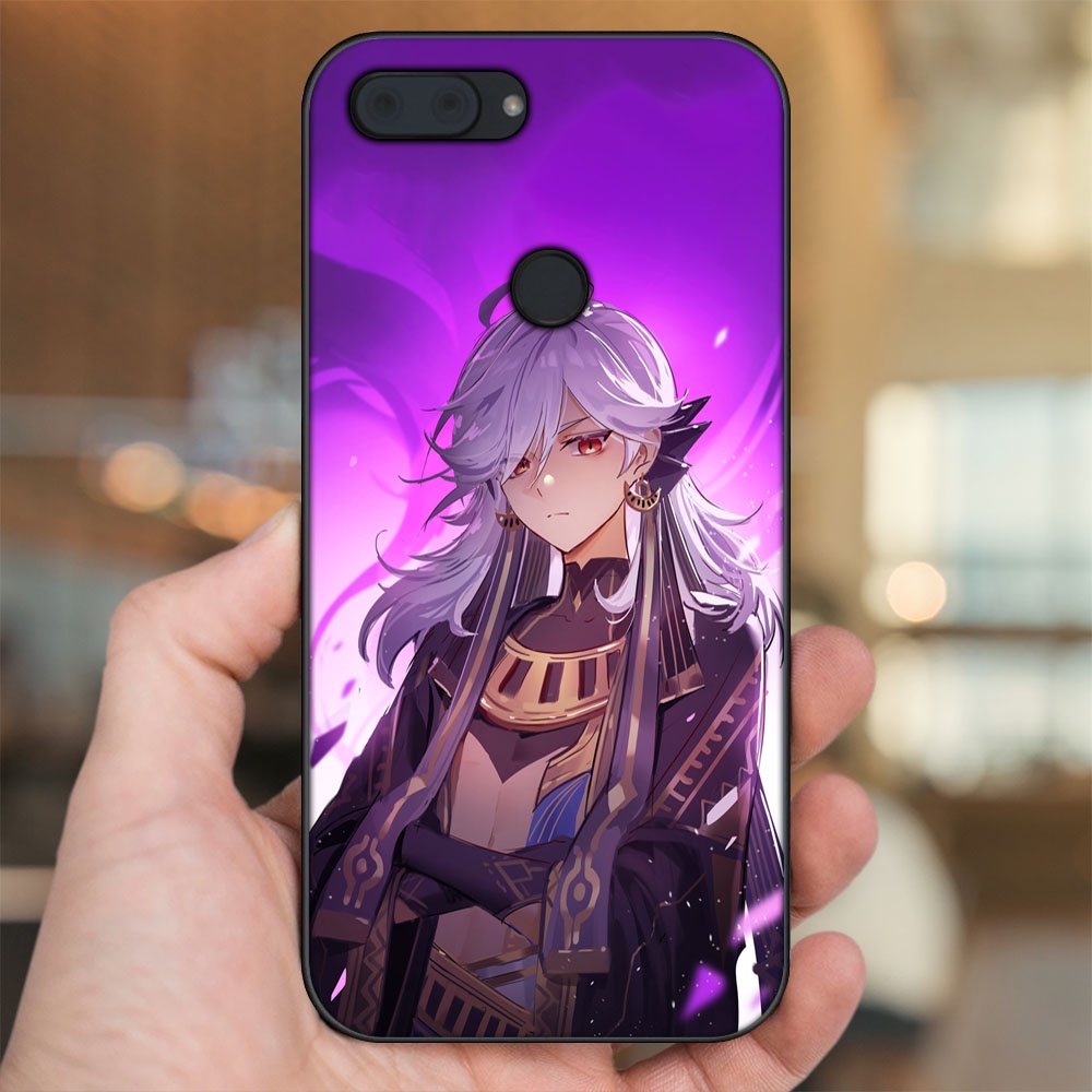Ốp lưng Xiaomi Mi 8 Lite viền đen in hình Cyno Genshin Impact