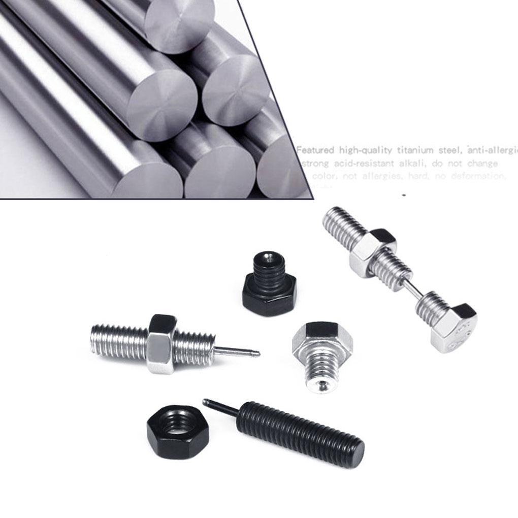 1 Bông Tai Hợp Kim Titan Chống Dị Ứng Có Ốc Vít Phong Cách Halloween Cho Nam Và Nữ