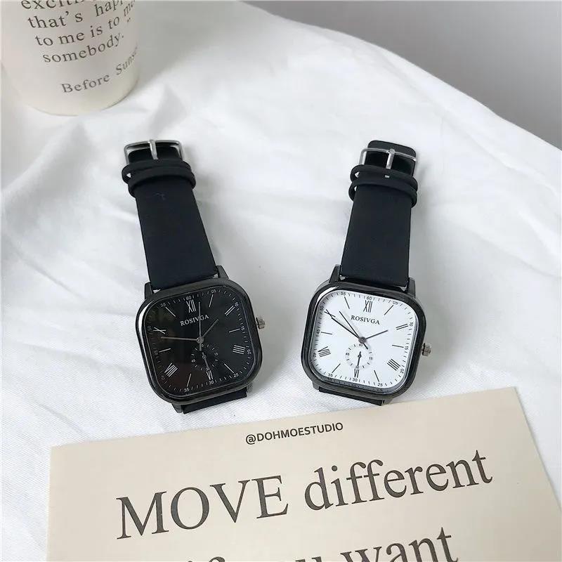 Đồng Hồ Winner Mặt Vuông Nhỏ Chống Thấm Nước Chất Lượng Cao Phong Cách Retro Cho Nữ