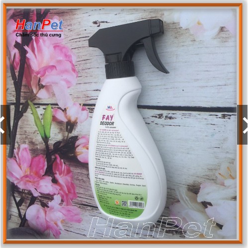 Xịt khử mùi hôi của chó mèo - FAY 350ml - diệt khuẩn môi trường (Ladiep 239)