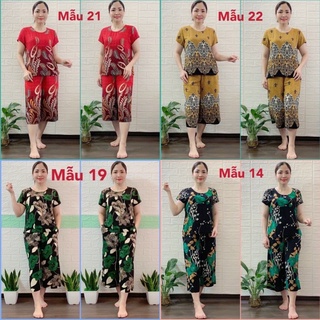 Bộ lanh trung niên cho bà và mẹ hàng lanh đẹp không nhăn